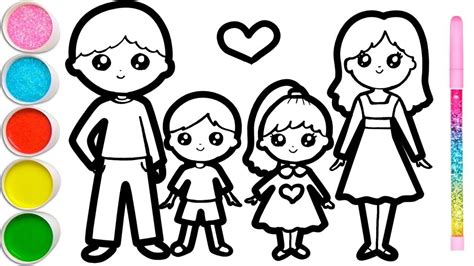 dibujos de familia faciles|dibujos para hacer de familia.